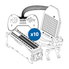 Load image into Gallery viewer, Piper Make Classroom Bundle #2 (10 Piper Make Base Stations, 10 Light Show, 10 Walker, 10 Controller, Spare Parts Kit 1, Spare Parts Kit 2)
